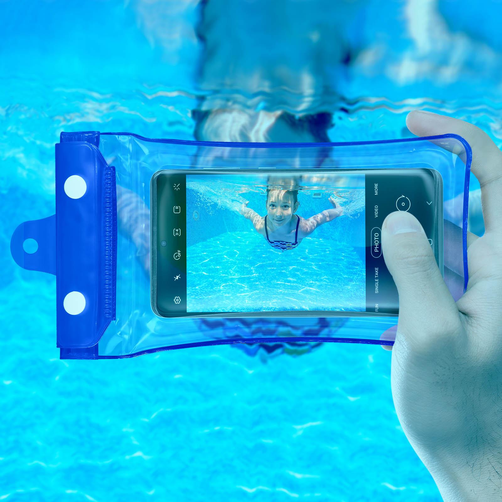 Thumbnail - Avizar Wasserdichte Tasche (Universal), Smartphone Hülle, Blau