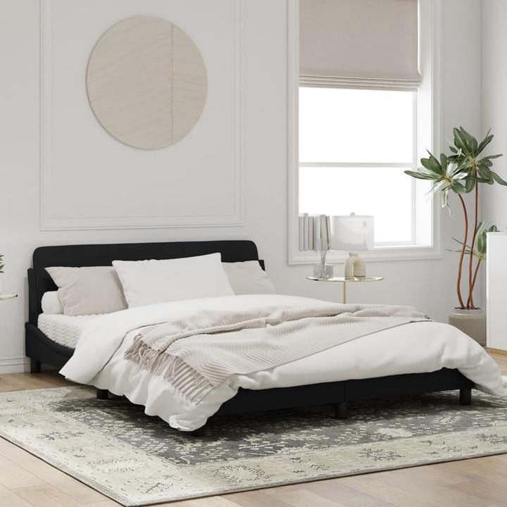 Actual product image VidaXL Bed frame with velvet headboard (160 x 200 cm)