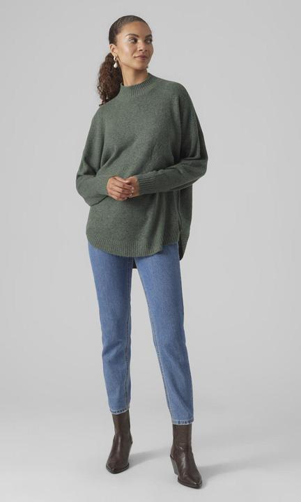 Produktbild Vero Moda VMPLAZA LS HIGHNECK LONG PULLOVER GA BOO Strickpullover (M)