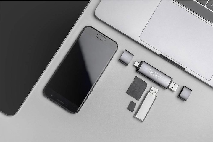 Produktbild Digitus Dual Card Reader Hub (USB 3.0)