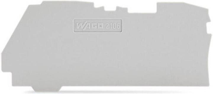 Produktbild Wago 2106-1291 Abschluss Zwischenplatte 100 St. (Anschlussleiste)