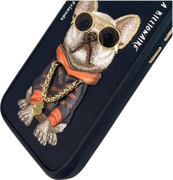 Produktbild Audi Nimmy case iPhone 16 6.1" black Glasses Cool Dog (Apple iPhone 16)