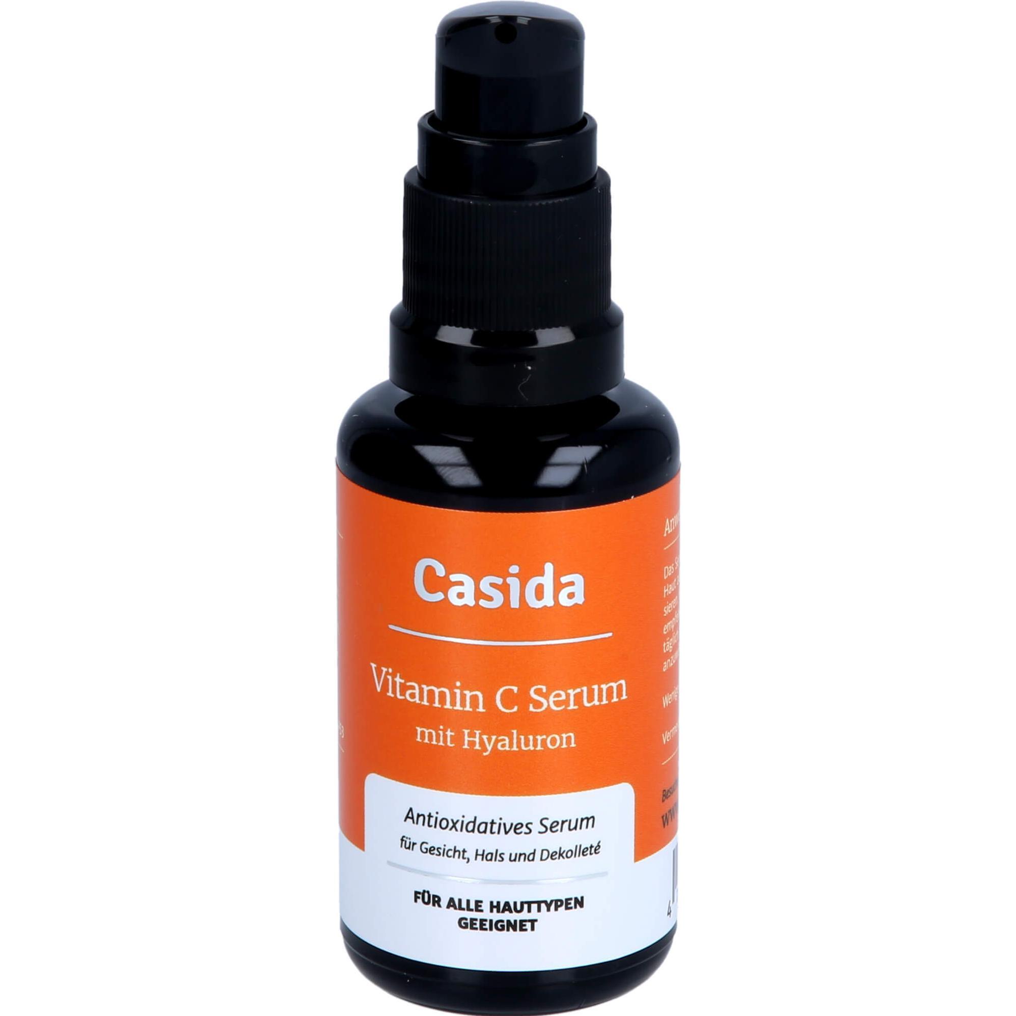 Casida, Gesichtsserum, Vitamin C Serum + Hyaluron, 30 ml FLU (30 ml)