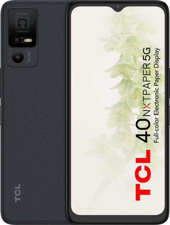 TCL 40 NxtPaper 5G (256 Go, Starlight Black, 6.60", Double SIM hybride, 5G)