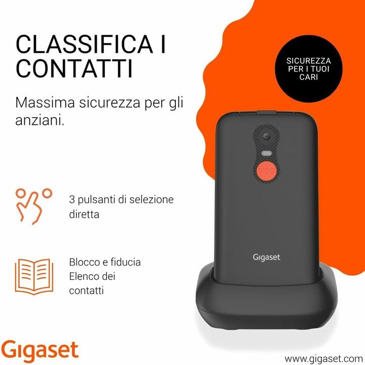 Actual product image Gigaset GL595 black (2.80", 2G, 0.30 Mpx)