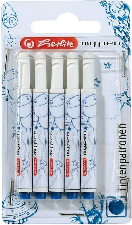 Actual product image Herlitz 10999852 - Blue - Multicolor - Fountain pen - 5 piece(s) - 19800 piece(s) (Blue, 5 pcs.)