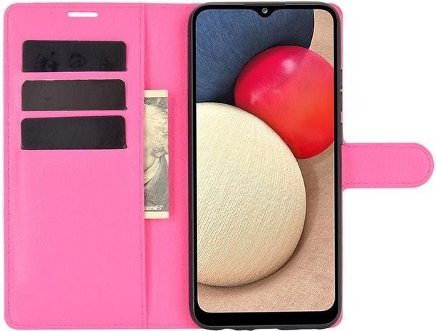 Actual product image MU Classic Litchi Leather Bookcover Series (Samsung Galaxy A02s)