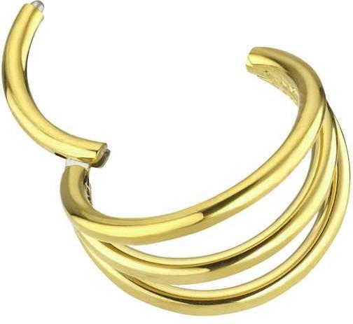 Produktbild Bijouteria Ohrpiercing (PVD Beschichtung (goldfarbig), Chirurgenstahl 316L)