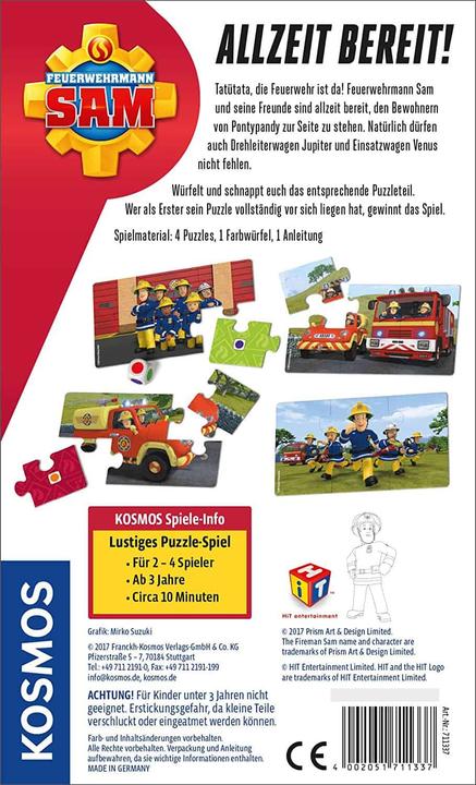 Actual product image Kosmos Fireman Sam (24 pieces)