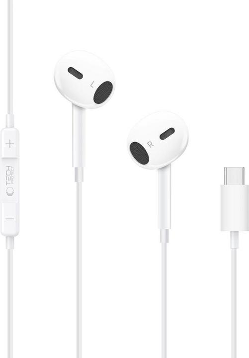 Immagine prodotto Tech-Protect Ultraboost Core G2 USB-C Kopfhörer - Weiss (Cablato)