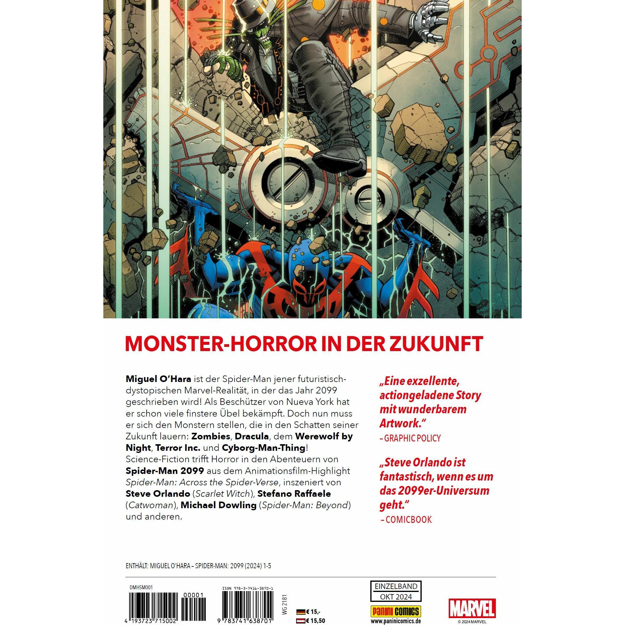 Thumbnail - Miguel O'Hara: Spider-Man 2099, Belletristik von Steve Orlando, Stefano Raffaele, Devmalya Pramanik, Chris Campana, Mich...