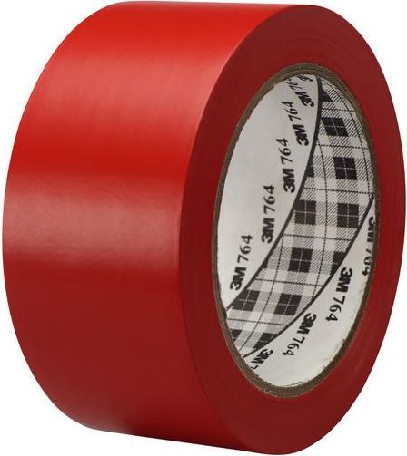 3M Nastro vinilico universale 764, 50mm x 33m, rosso (50 mm)
