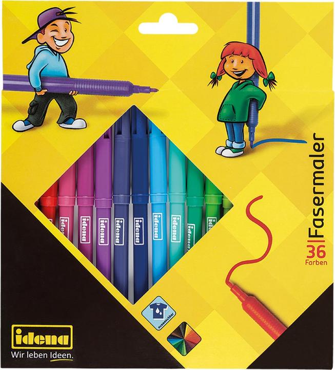 Actual product image Idena Fibre-tip pens 36 pieces Line width: 2 mm (36x)