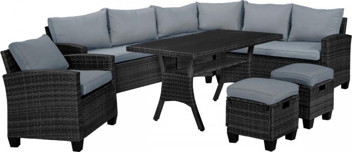 Produktbild Brast Sofa Essgruppen-Kombi "Hacienda" Schwarz