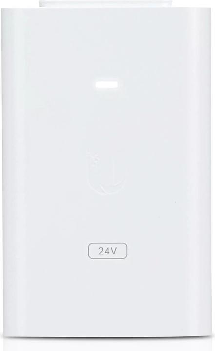 Actual product image Ubiquiti PoE Injector POE-24-12W-G-WH 24 Volt GE passive, 12 Watt (Proprietary 24V, 12 W)