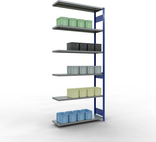 Actual product image Schulte Lagertechnik MULTIplus250 boltless add-on bay system with length bolts