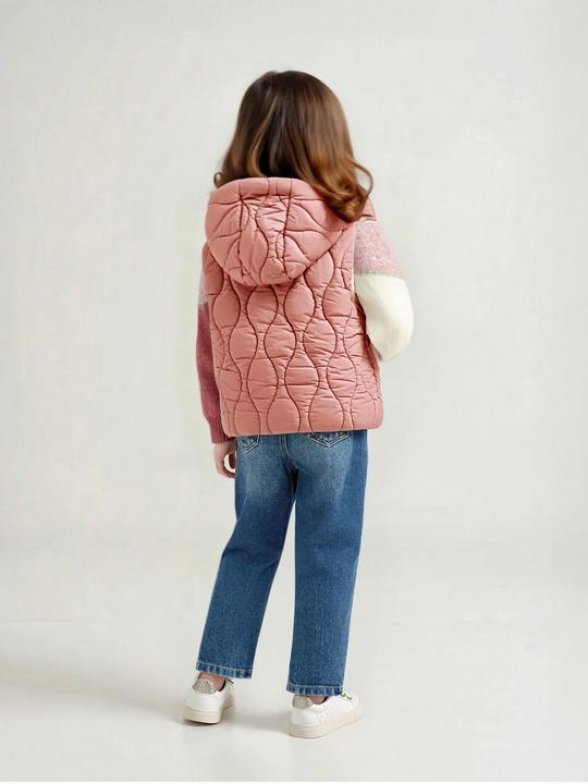 Produktbild Vertbaudet Wendbare Mädchen Steppweste mit Kapuze und Recycling-Wattierung (92)