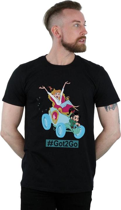 Actual product image Disney Mens Wreck It Ralph Cinderella And Vanellope T-Shirt (3XL)