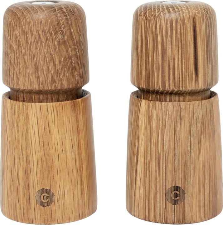 Crush Grind Moulin à sel et à poivre Stockholm (lot de 2), 11 cm, brun clair (Sel, Poivre)