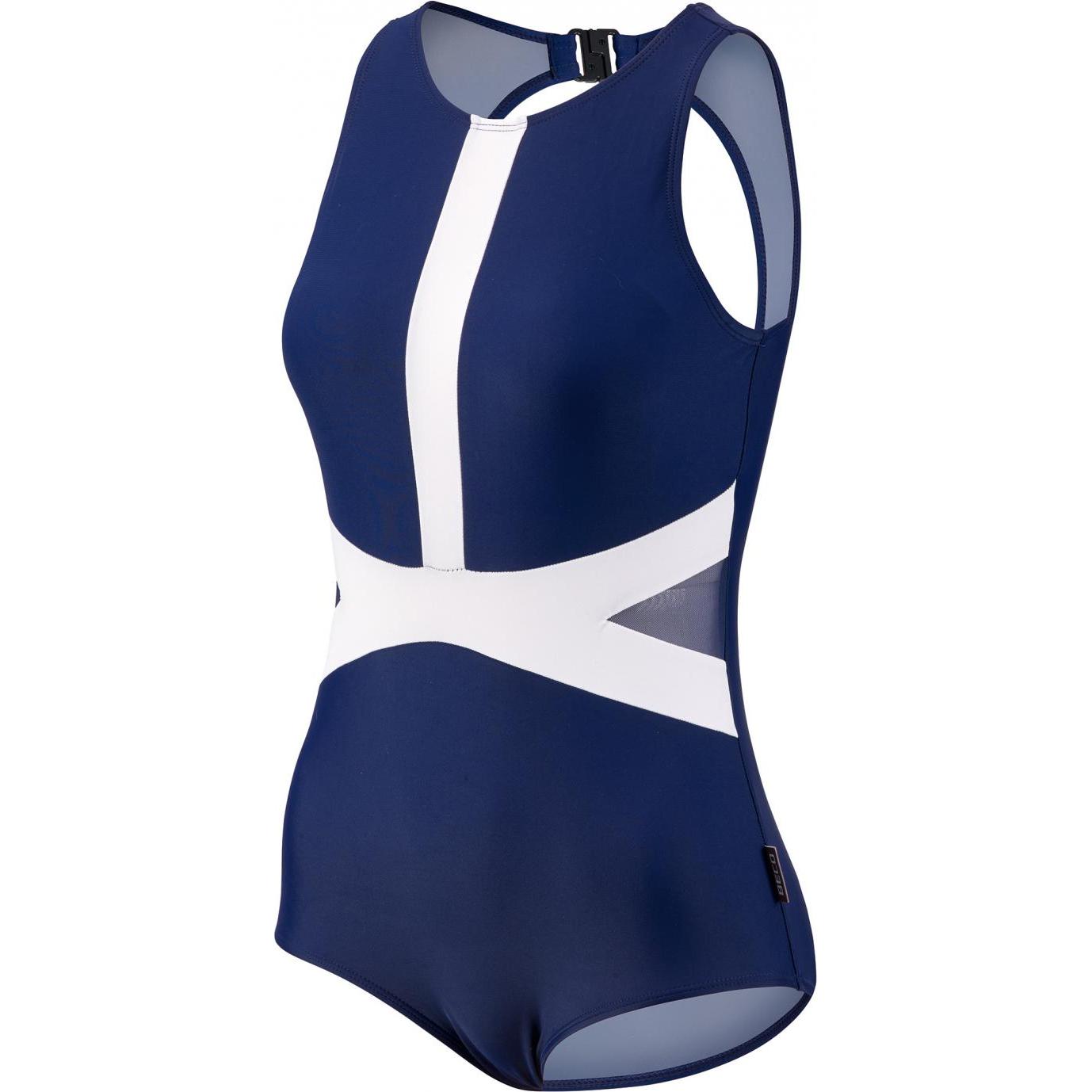 Beco, Damen, Badeanzug, Beermann GmbH Schwimmanzug Damen B-Cup Standard marine/weiss 40, Mehrfarbig, (40)