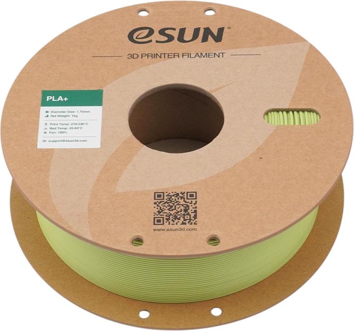 Image du produit eSUN PLA+ Matcha Grün Filament 1.75mm 1Kg (PLA+ LECTURE, 1.75 mm, 1000 g, Vert)