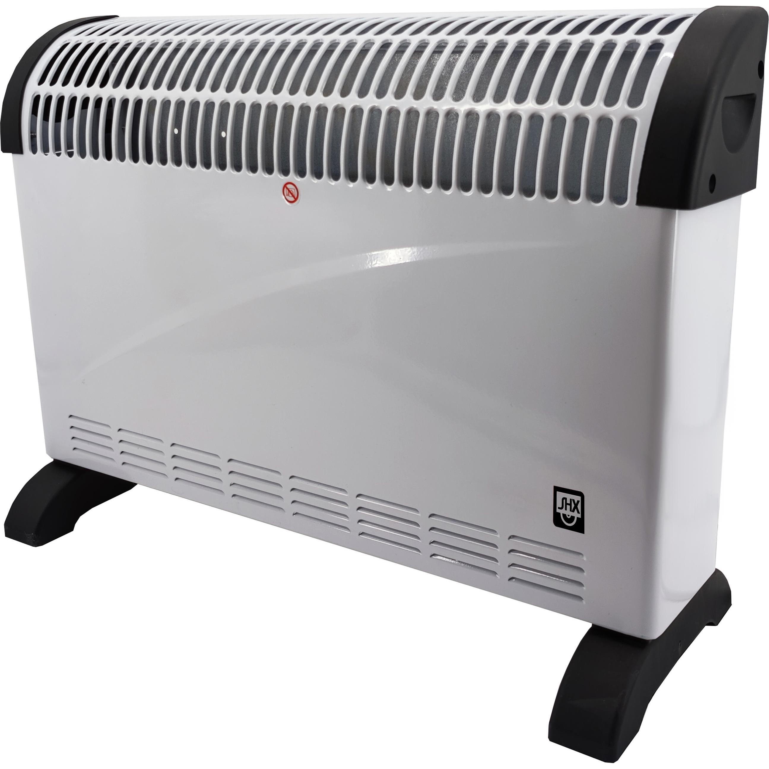 Thumbnail - SHE SHX SHX08TKV2000 Konvektorheizung mit Turbo-Heizlüfter 2000W, weiss/schwarz, Heizkörper, Schwarz, Weiss