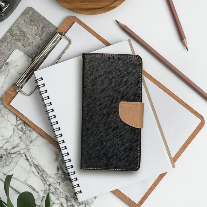 Image du produit OEM Book case FANCY Book case for SAMSUNG A56 black / gold (Oppo A56)