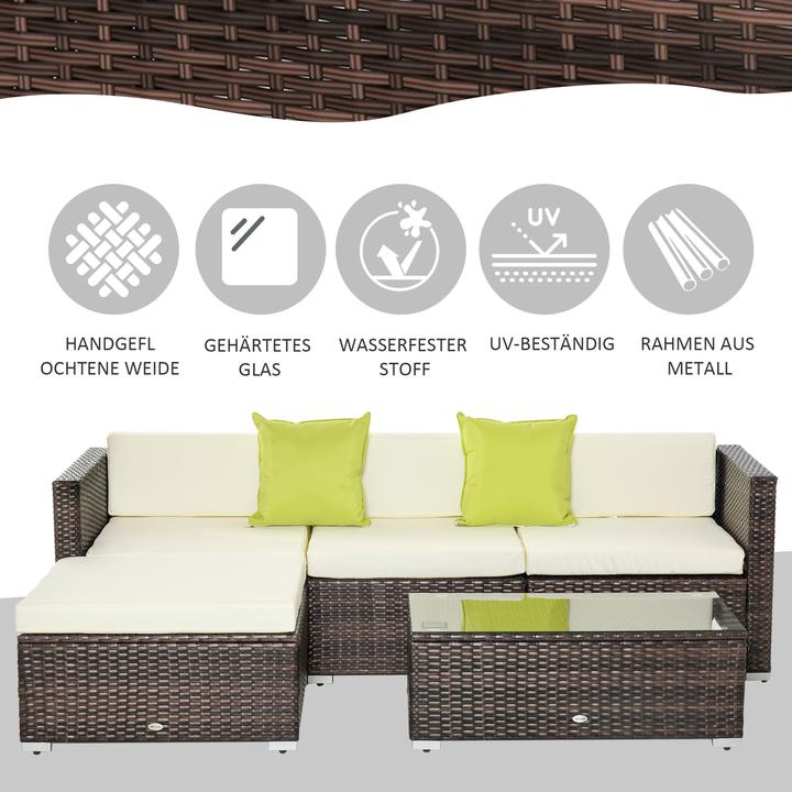 Produktbild Outsunny Gartenmöbel Set mit Beistelltisch