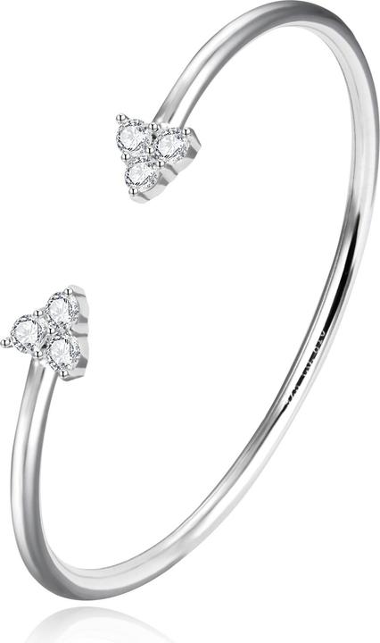 Produktbild Agato Solid open bracelet with zircons AGB782