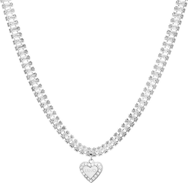 Actual product image Liu Jo Glittering Steel Choker Heart Choker Sparkly LJ1821 (TÅpytivý ocelový náhrdelník collar se srdíÄkem)