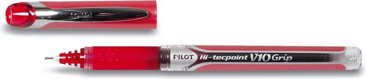 Image du produit Pilot Roller Hi-Tecpoint Grip V10 0,6mm rouge pointe ogive indélébile (Rouge, 1 x)