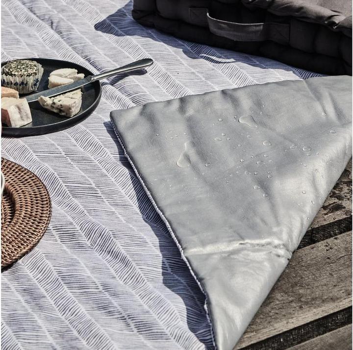 Produktbild Urbanara Picknickdecke Ankisa 190 x 130 cm - Terrakotta / Weiss