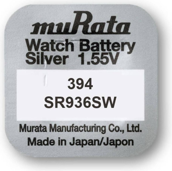 Immagine prodotto Murata Pila a bottone ossido di argento n 394 (10 pz., SR45, 75 mAh)