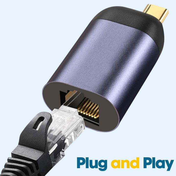Actual product image Avizar ADA-SHORT-C2RJ, USB-C / Ethernet adapter cable (RJ45 (1x))