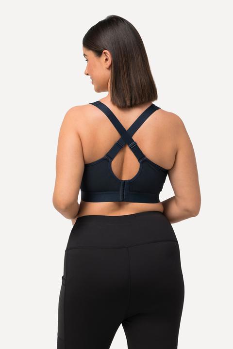 Produktbild Ulla Popken Sport-BH, ohne Bügel, Zipper, gekreuzte Träger (85 B)