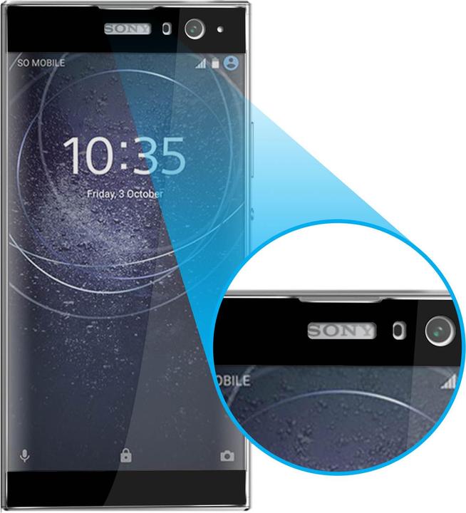 Actual product image Avizar bulletproof glass, glass protective film, protective glass (1 pcs., Sony Xperia XA2)