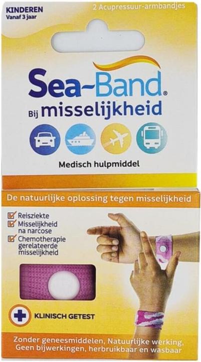 Sea-Band Sea Band Bracelets Pink - Pack of 2