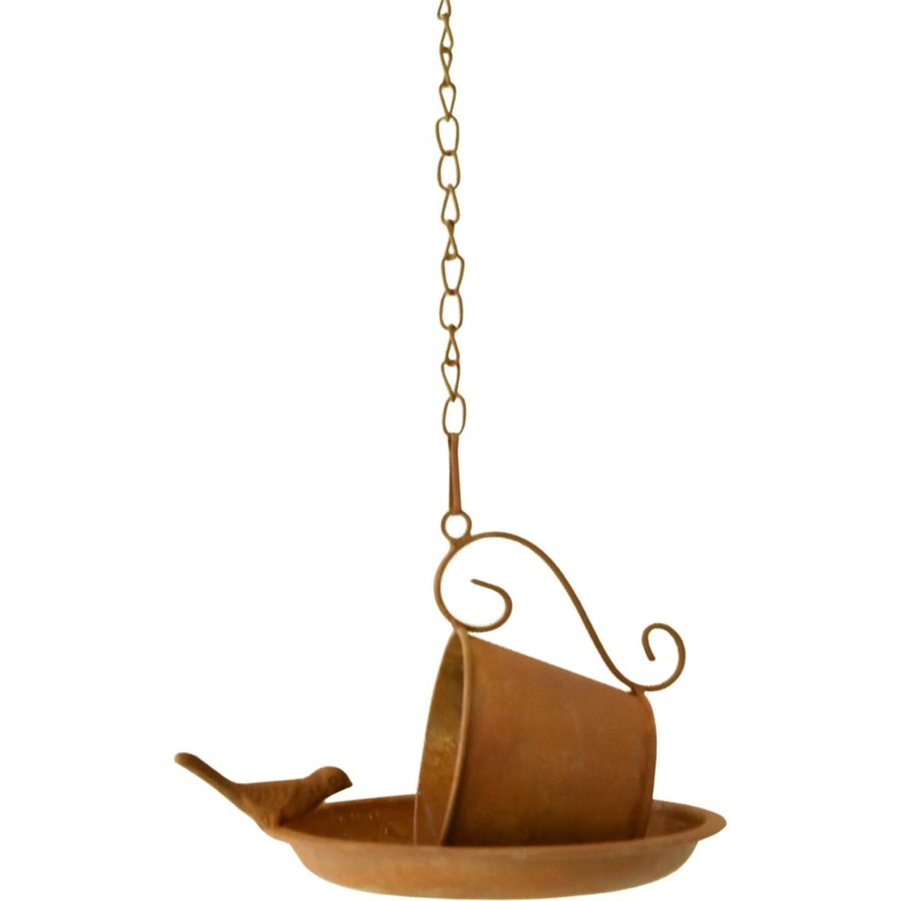 HTI-Living Vogelfutterstation Tasse mit Vogel, Vogelhaus