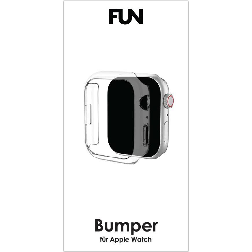 Peter Jäckel FUN Bumper für Apple Watch 45mm Clear, Smartwatch Zubehör, Transparent
