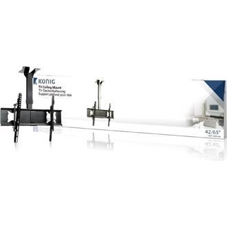 Thumbnail - König KNM-LC10 Deckenhalterung 107-165 cm (42-65") 80 kg (65", 80 kg), TV Ständer, Schwarz