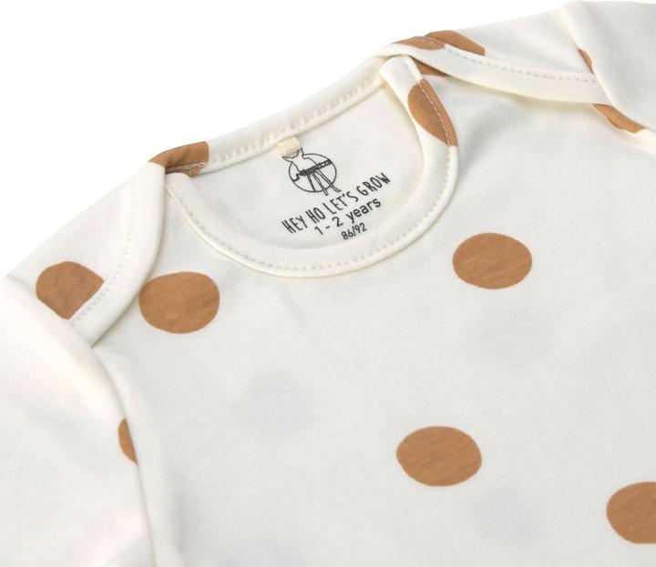 Produktbild Lässig Langarm-Body Punkte Milky Gr. 86/92 (86, 92)