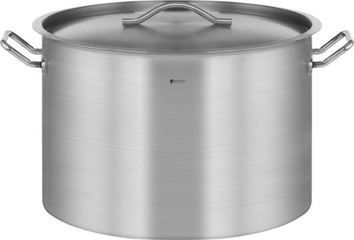 Produktbild Royal Catering Kochtopf Induktion 106 Liter Kochtopf Mit Deckel Suppentopf Grosser Topf Eintopf (Kochtopf, Edelstahl, 60 x 45 cm)