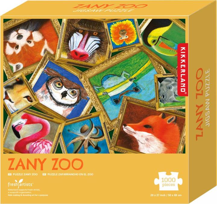 Image du produit Kikkerland Zany Zoo (puzzle) (1000 pièces)