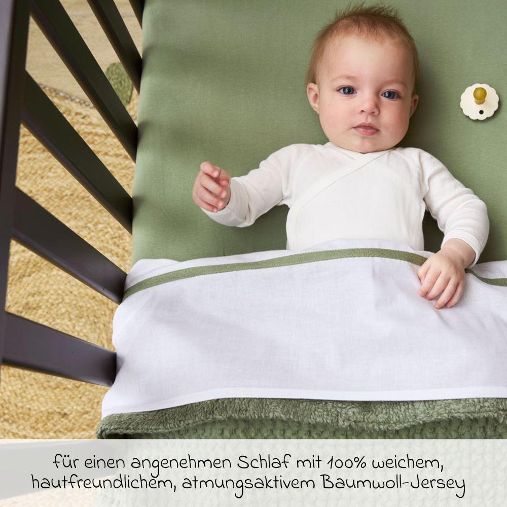 Thumbnail - Meyco, Fixleintuch Babybett, Spannbettlaken wiege (90 cm)