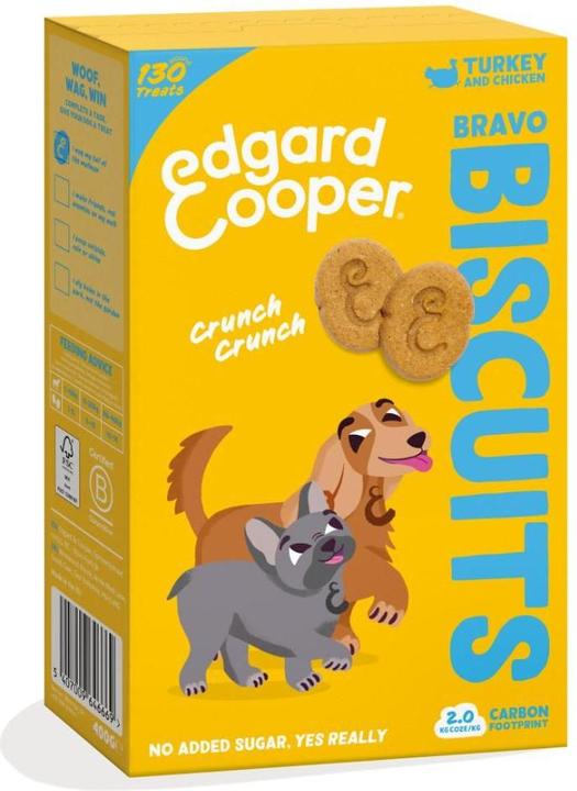 Immagine prodotto XXX Edgard Cooper - Biscotti per cani Bravo - Tacchino - 400g (400 g)