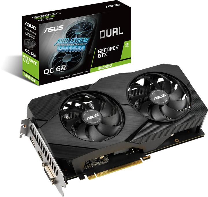 Actual product image ASUS GeForce DUAL GTX1660S O6G EVO (6 GB)