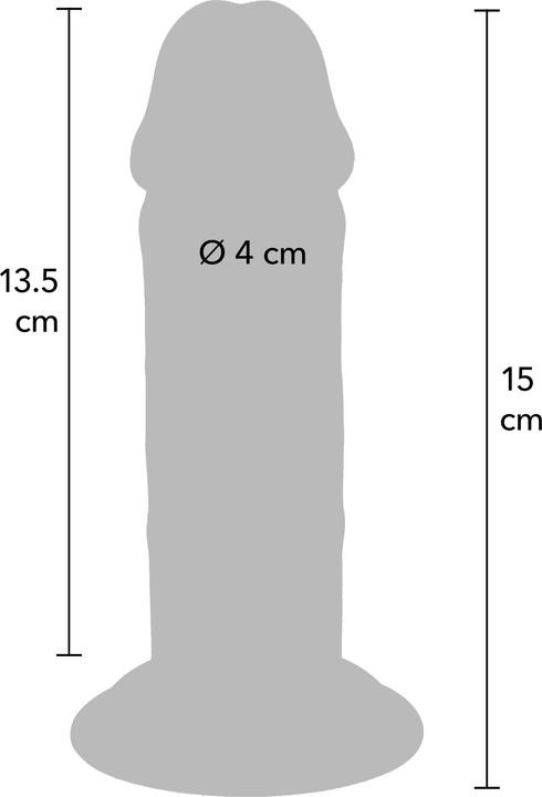 Image du produit ToyJoy Deluxe Dual Density Thick Dong TPE 15 cm