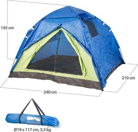 Produktbild Semptec Automatik-Kuppelzelt für 4 Personen (Kuppelzelt, 3.50 kg, 4 Personen)