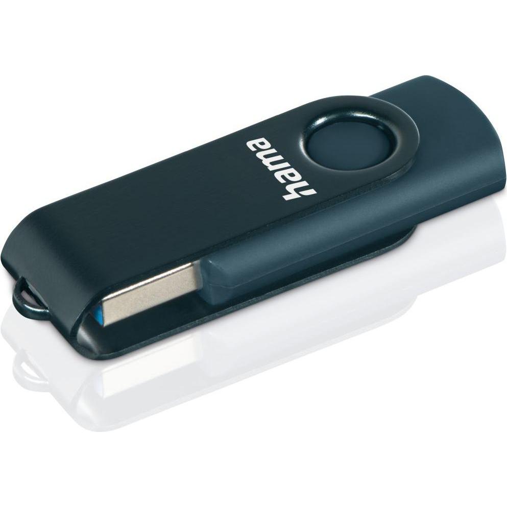 Hama USB-Stick Rotate (256 GB, USB 3.0, USB-A), USB Stick, Blau