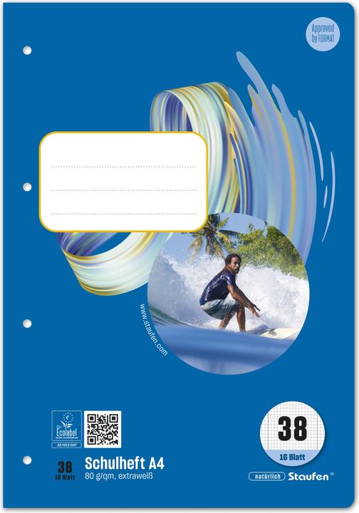 Produktbild Ursus Schulheft (A4, Kariert, Weicher Einband)